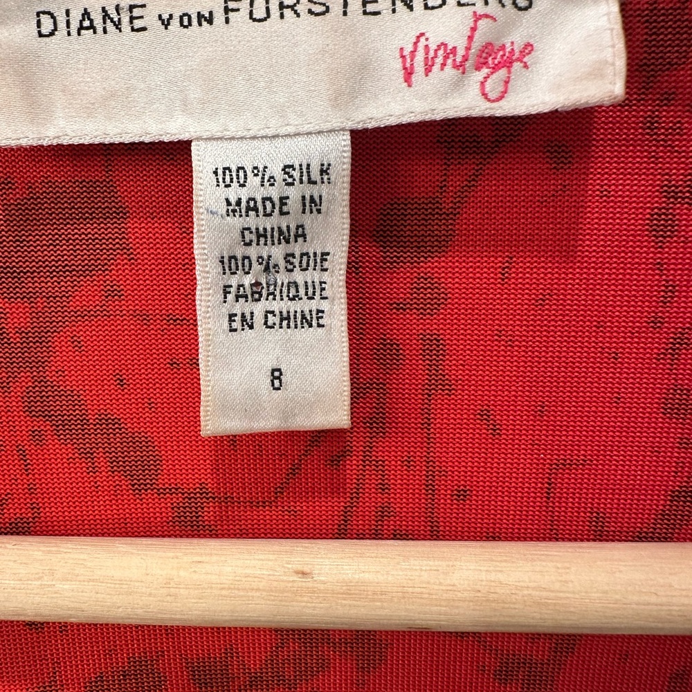 Iconic DVF Splatter Print Silk Jersey Wrap Dress Vintage Collection Reissue 8 - Picture 4 of 7